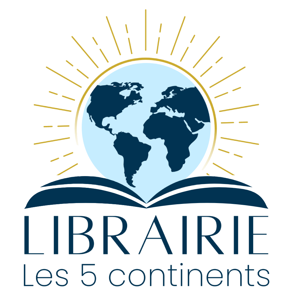 LOGO - LIBRAIRIELES5CONTINENTS - BLEU CLAIR